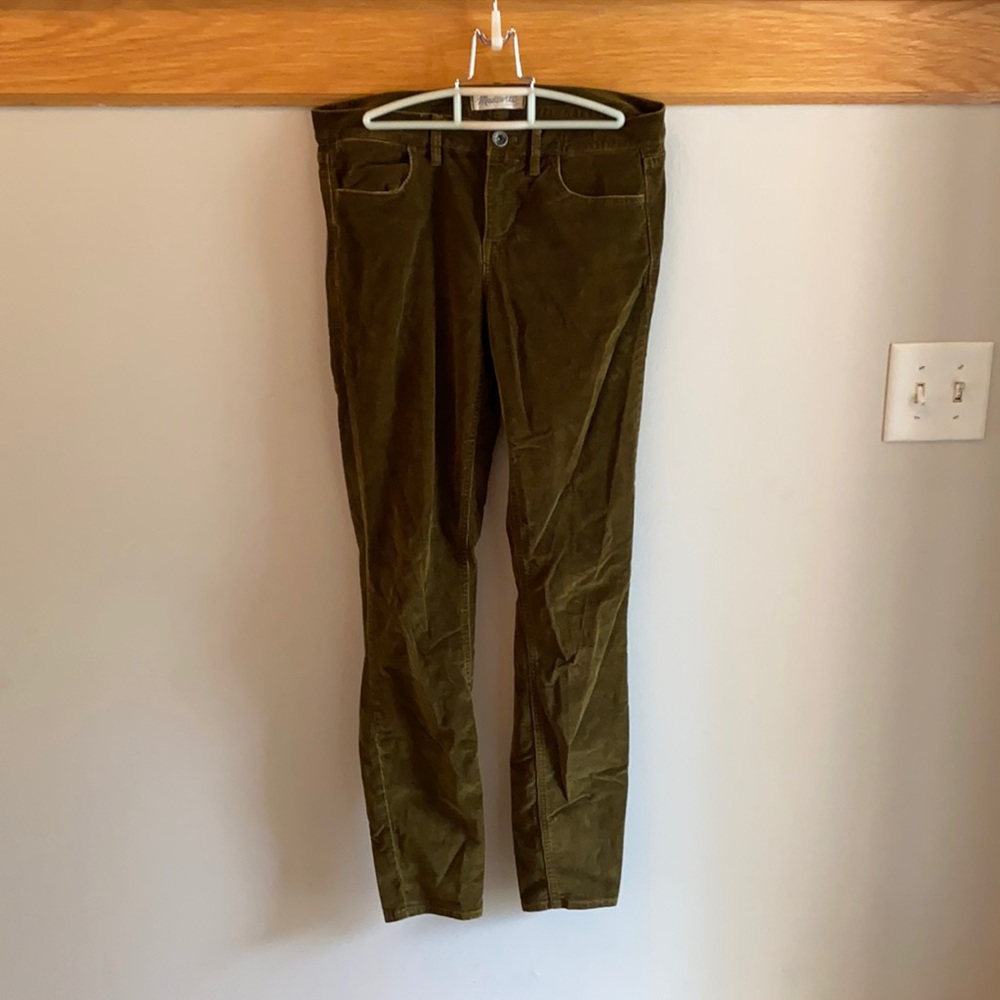 Olive Madewell corduroy pants size 28